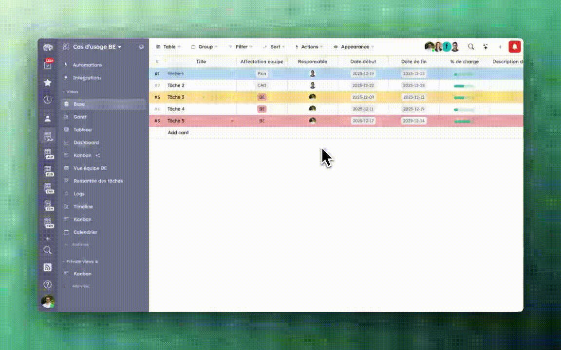 formattage conditionnel kantree
